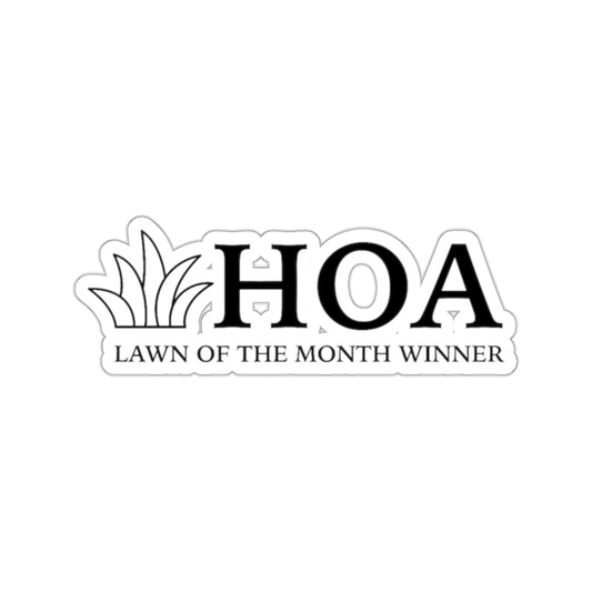 "HOA Lawn of The Month" 2x2 Sticker