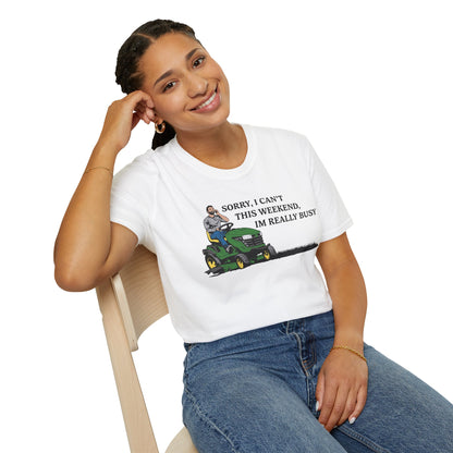 "I'm Really Busy..." Lawn & Landscape Unisex Tee