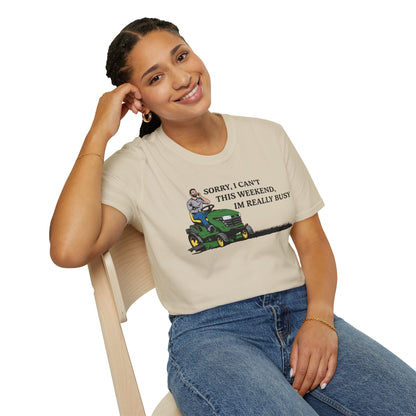 "I'm Really Busy..." Lawn & Landscape Unisex Tee