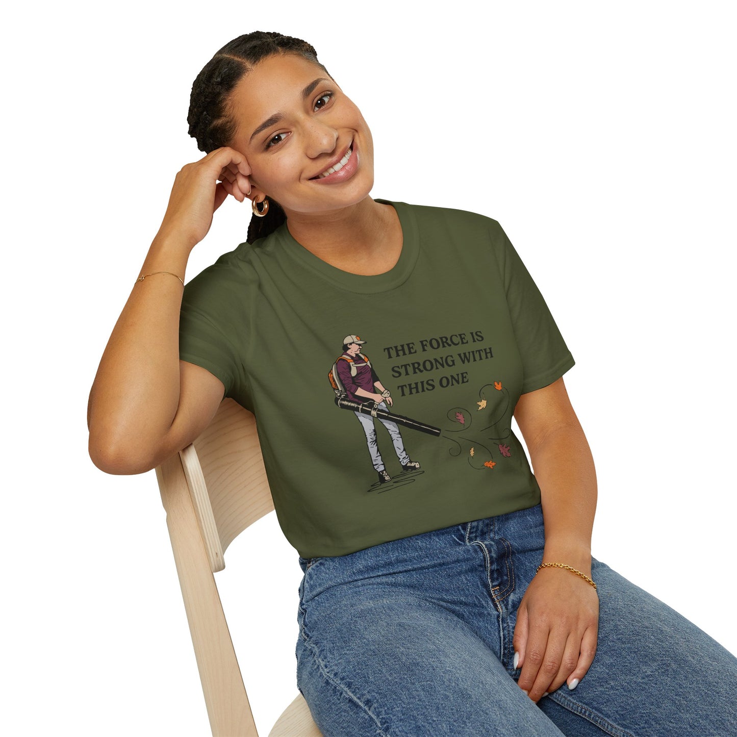 "The Force is Strong With This One" Lawn & Landscape Unisex Tee