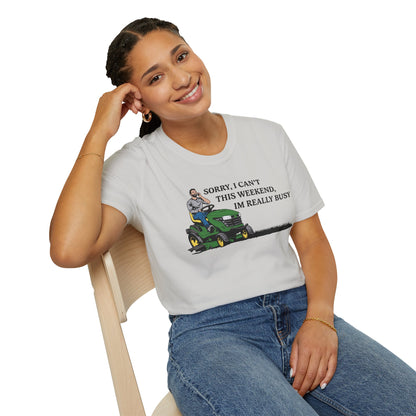 "I'm Really Busy..." Lawn & Landscape Unisex Tee