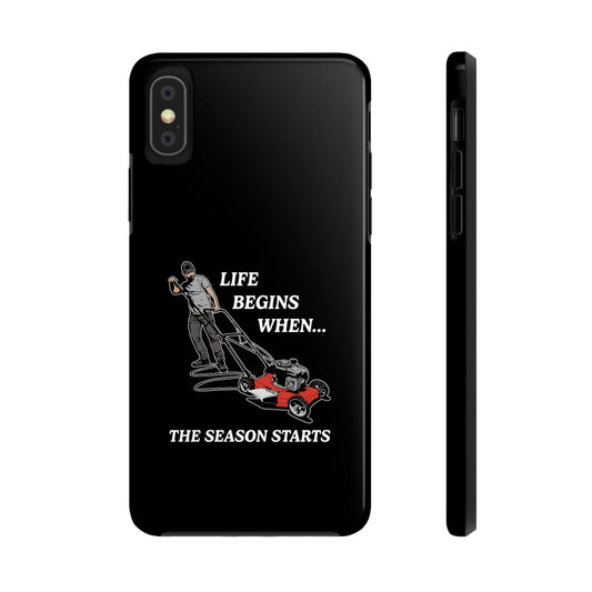 "Life Begins When The Season Starts" iPhone Case